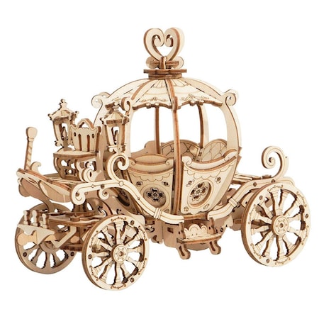 Bullicio Classic 3D Wood Pumpkin Carriage & Cart Puzzles BU3288744